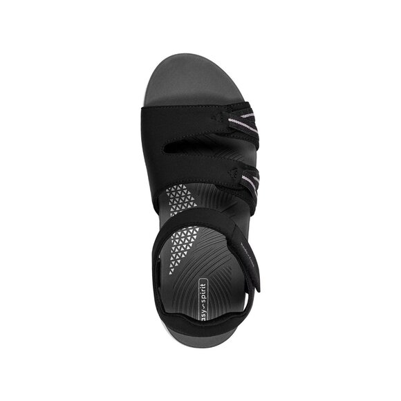 Easy Spirit Weber Women’s Sporty Sandals Light Wedge Comfort Walking Black 7.5 M - Picture 3 of 5